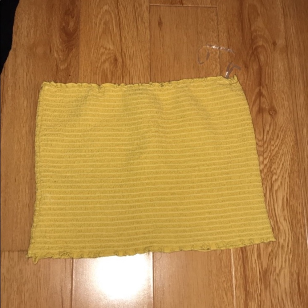 Brandy Melville Cleo Tube Top yellow
